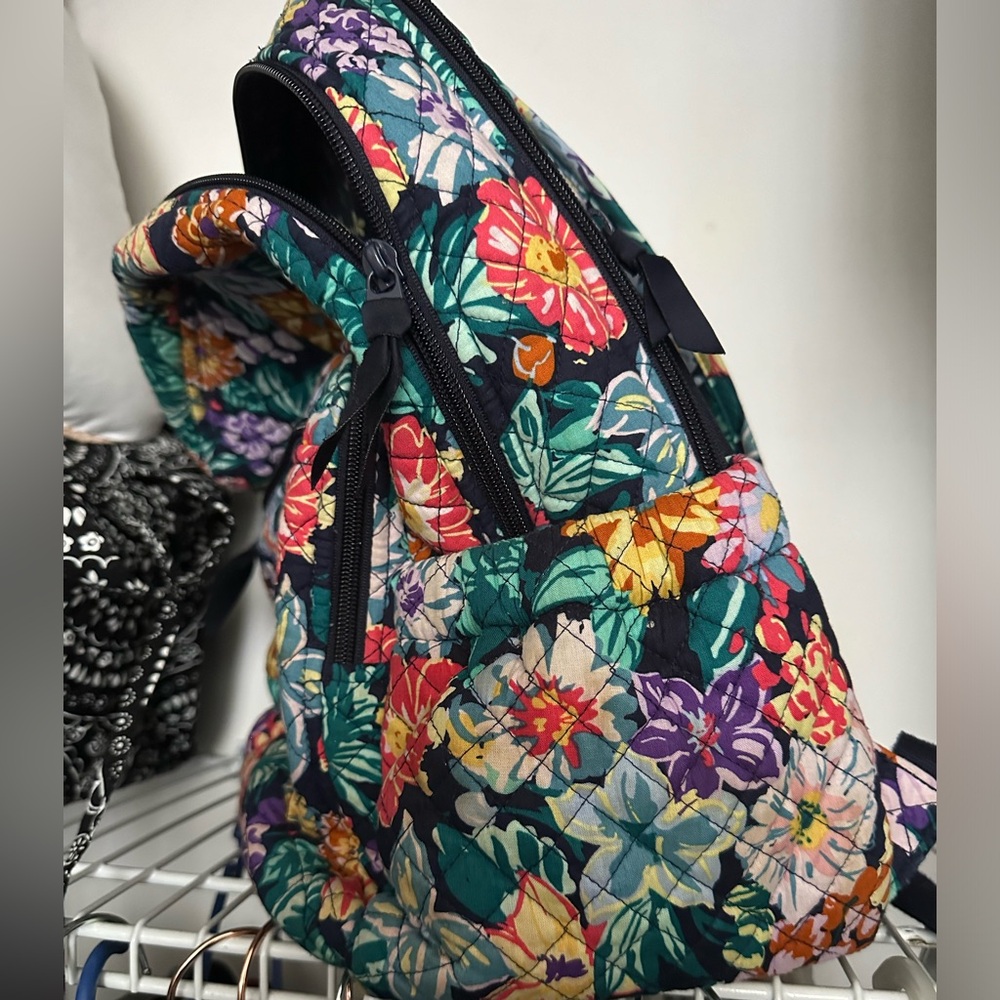 Vera Bradley Campus Backpack in HAPPY BLOOMS